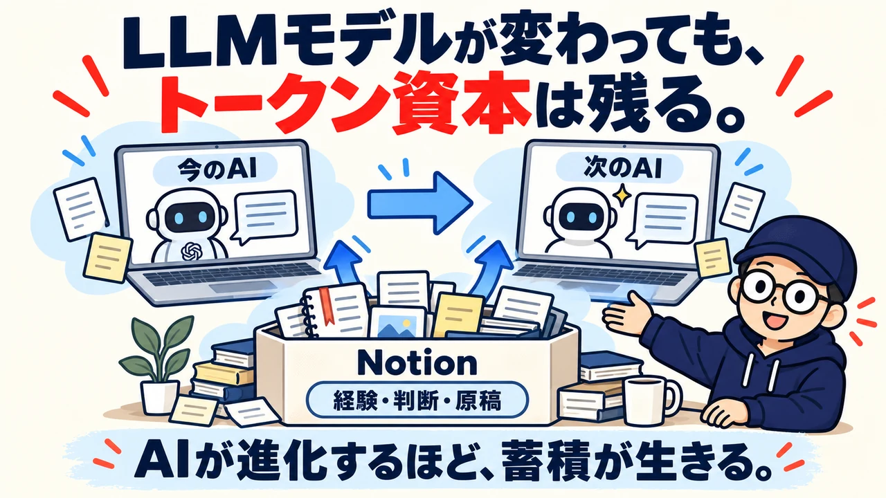 LLMモデルが変わっても、トークン資本は残る。